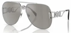 Versace VE2255 Glasses -Carrera Shop ve2255 silver w light grey mirror silver lenses